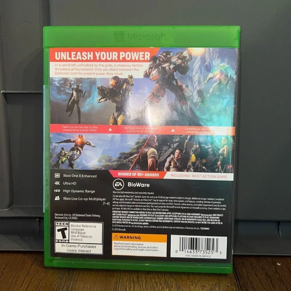 NEW Microsoft Xbox One - Anthem Video Game